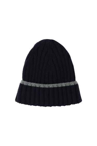 Koyu Lacivert Düz bere