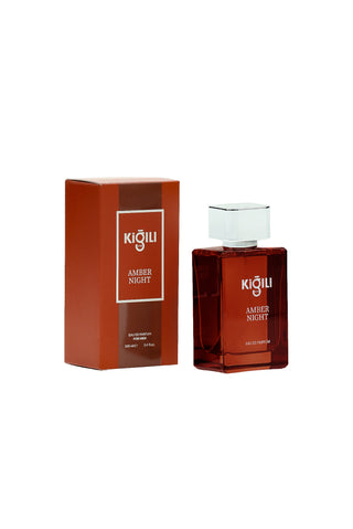 Kravat, kol düğmeleri ve Amber Night parfüm set