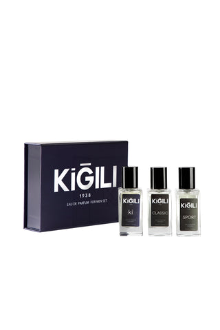 3'lü Classic&Ki & Sport Hediye Kutulu 30ml Erkek Parfüm Seti