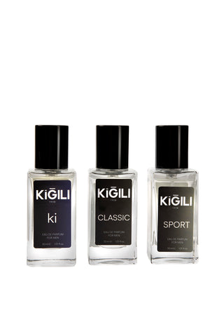 3'lü Classic&Ki & Sport Hediye Kutulu 30ml Erkek Parfüm Seti