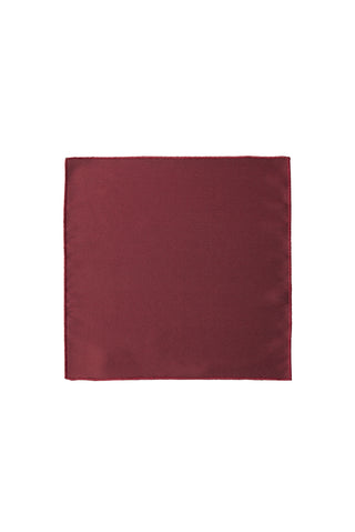 Koyu Bordo 3'lü Desenli Kravat & Mendil & Kol Düğmesi Hediye Kutulu Set