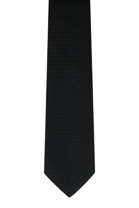 Black Patterned Tie