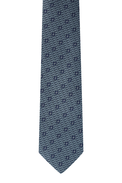 Blue Patterned Tie