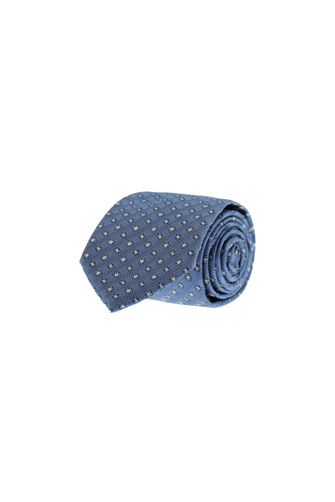 Blue Patterned Tie