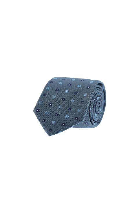 Blue Patterned Tie