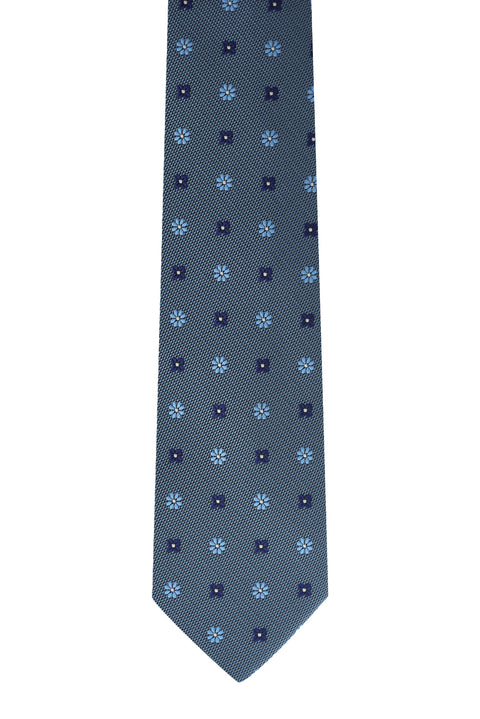 Blue Patterned Tie