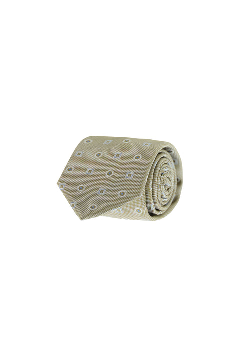 Medium Beige Patterned Tie
