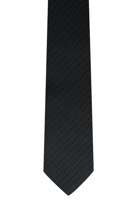 Black Patterned Tie