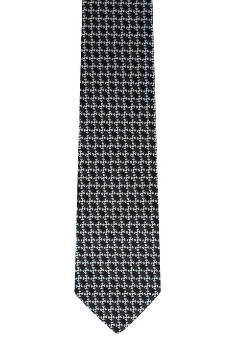 Black Patterned Tie