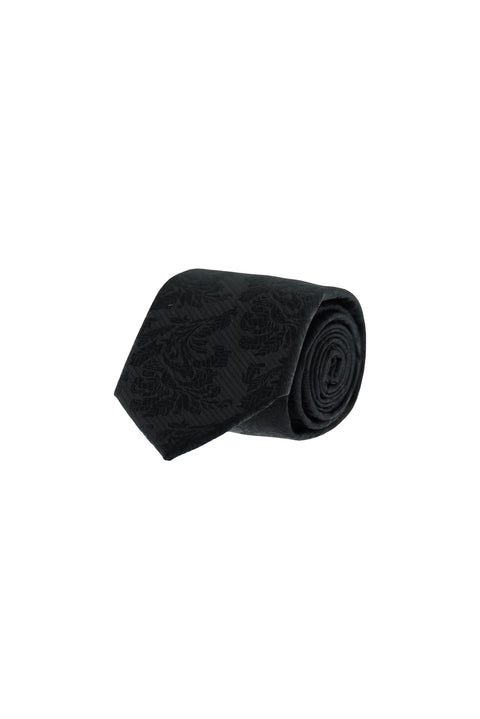 Black Patterned Tie