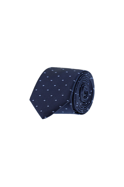 Dark Navy Patterned Tie
