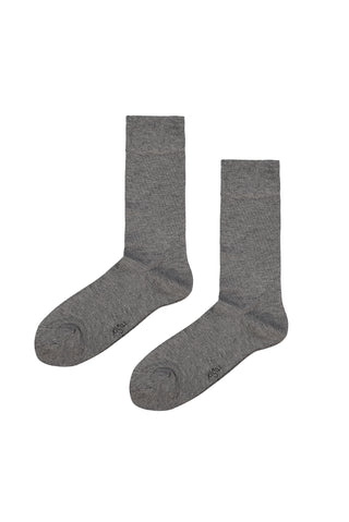 Orta Füme Tekli Bambu Karışımlı Çorap