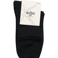 Black 2-Pack Plain Cotton Blend Short Ankle Socks