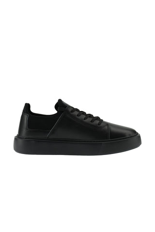 Siyah Sneaker Deri Ayakkab?-Ki??l?