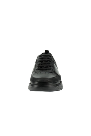 Siyah Spor Günlük Sneaker Deri Ayakkab?-Ki??l?
