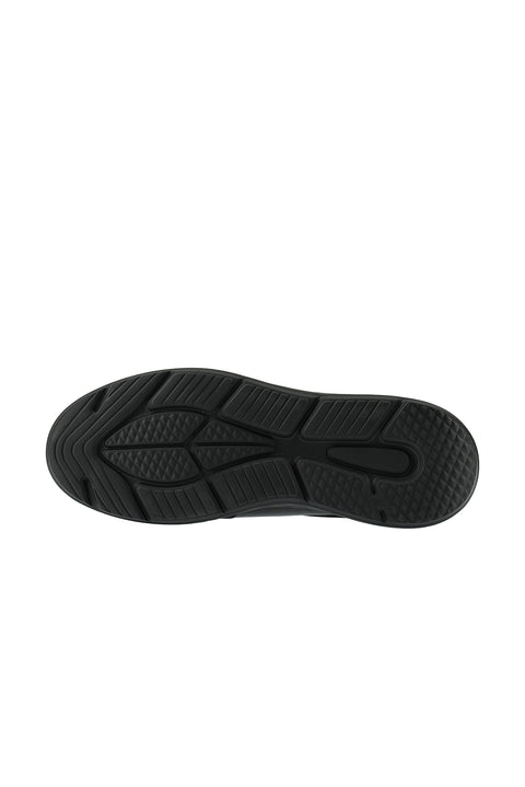 Black Sport Casual Sneaker Leather Shoes
