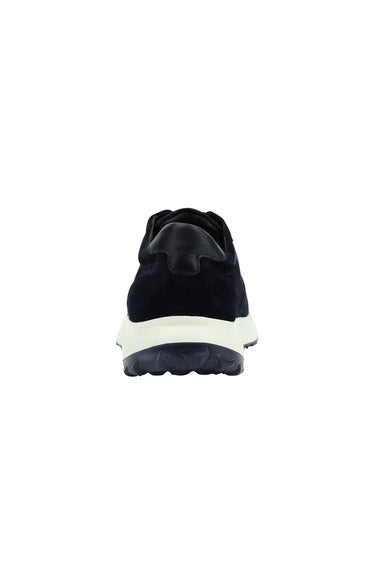 Koyu Lacivert Süet Deri Günlük Sneaker Ayakkabı