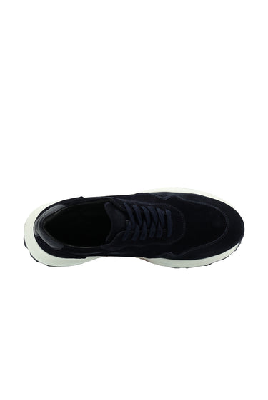 Koyu Lacivert Süet Deri Günlük Sneaker Ayakkabı