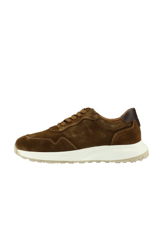Orta Kahve Süet Deri Günlük Sneaker Ayakkab?-Ki??l?