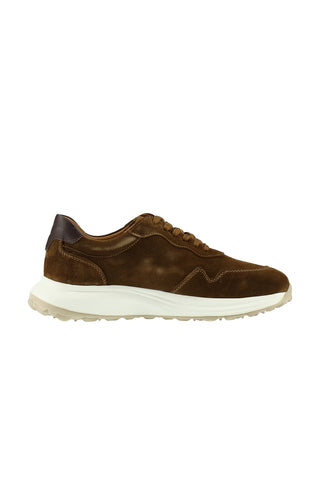 Orta Kahve Süet Deri Günlük Sneaker Ayakkab?-Ki??l?