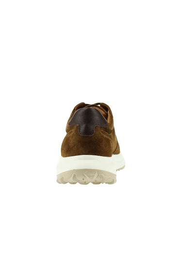 Orta Kahve Süet Deri Günlük Sneaker Ayakkabı
