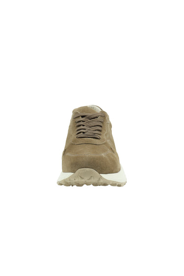 Açık Bej Süet Deri Günlük Sneaker Ayakkabı