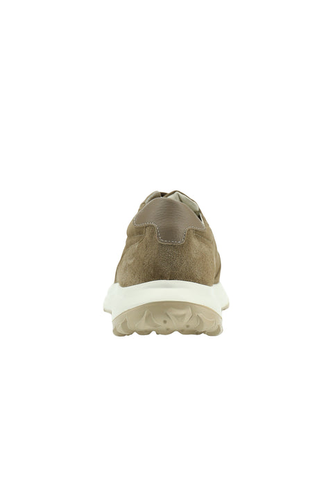 Light Beige Suede Leather Casual Sneaker Shoes