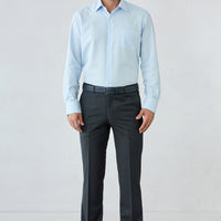Koyu Füme 7 Drop Slim Fit Dar Kesim Desenli Klasik Kumaş Pantolon