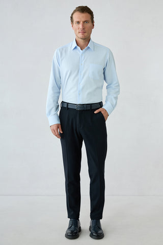 Koyu Lacivert Slim Fit Beli Lastikli Spor Pantolon