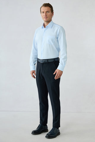 Koyu Lacivert Slim Fit Beli Lastikli Spor Pantolon