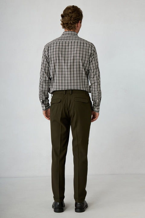 Medium Mink Slim Straight Fit Wool Blend Sweatpants