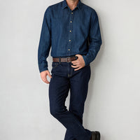 Koyu Lacivert Regular Fit Standart Kesim 5 Cep Pamuklu Denim Pantolon