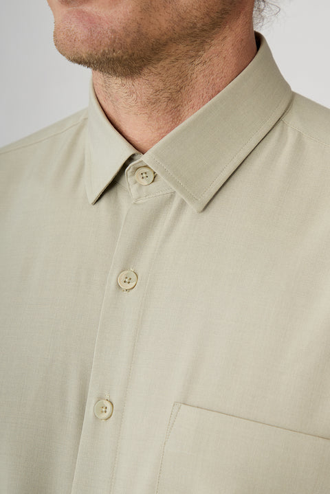 Medium Mink Long Sleeve Regular Fit Plain Shirt