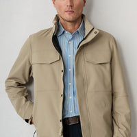 Medium Mink Regular Fit Stand-Up Collar Casual Jacket