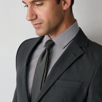 Black Armure Patterned Tie (7.5 cm)