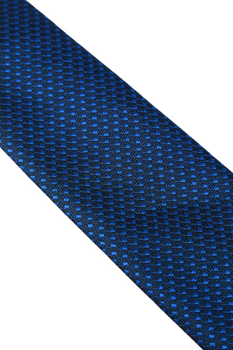 Sax Blue Aarmür Patterned Tie (7.5 cm)