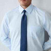 Medium Navy Blue Micro-Patterned Tie (7.5 cm)