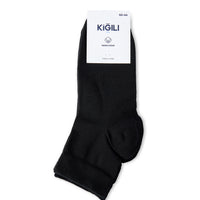 Black 2-Pack Plain Cotton Low-Cut Socks