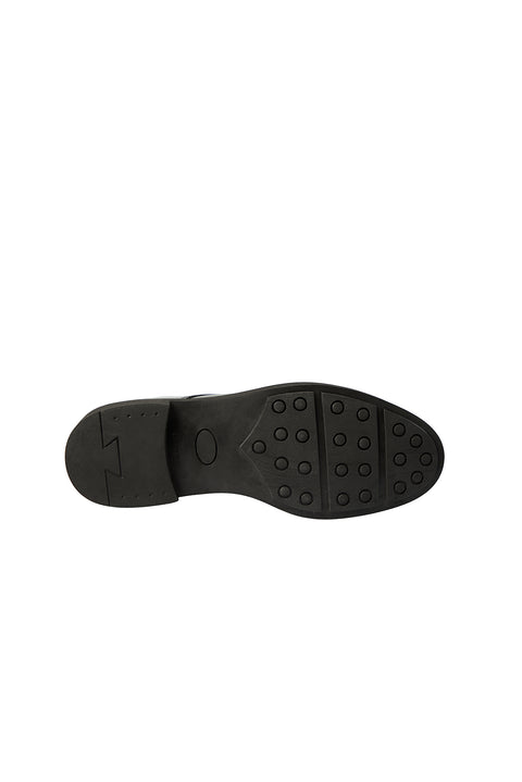 Black Lace-Up Classic Leather Shoes