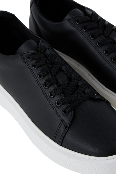 Siyah Memory Foam EVA Taban Rahat Konforlu Günlük Spor Sneaker Ayakkabı