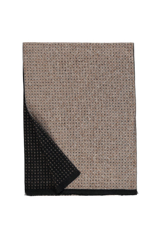 Acı Kahve Geometrik Desenli Atkı (35*190 cm)
