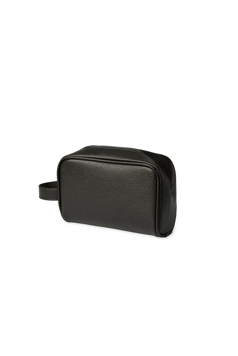 Black Floater Faux Leather Toiletry Bag (Width 21* Height 14* Depth 8)