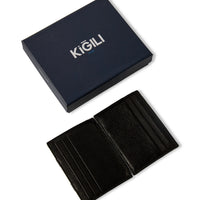 Black Genuine Leather Practical Wallet Card Holder