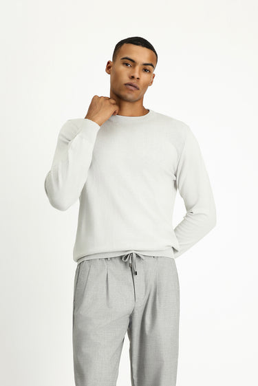 Taş Bisiklet Yaka Regular Fit Pamuklu Triko Kazak