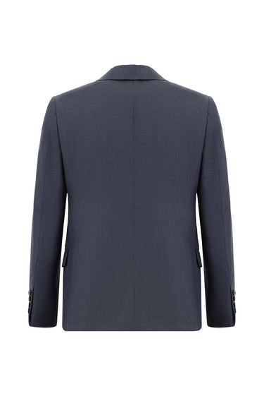 Açık Füme Klasik Desenli Takım Elbise