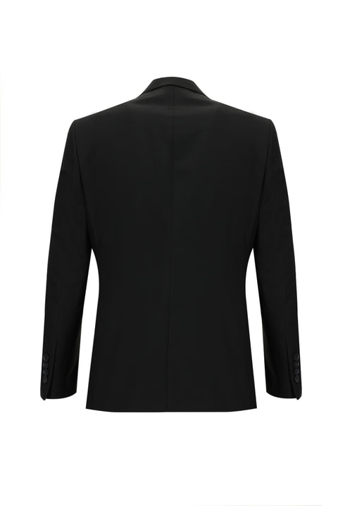 Siyah 7 Drop Slim Fit Dar Kesim Takım Elbise
