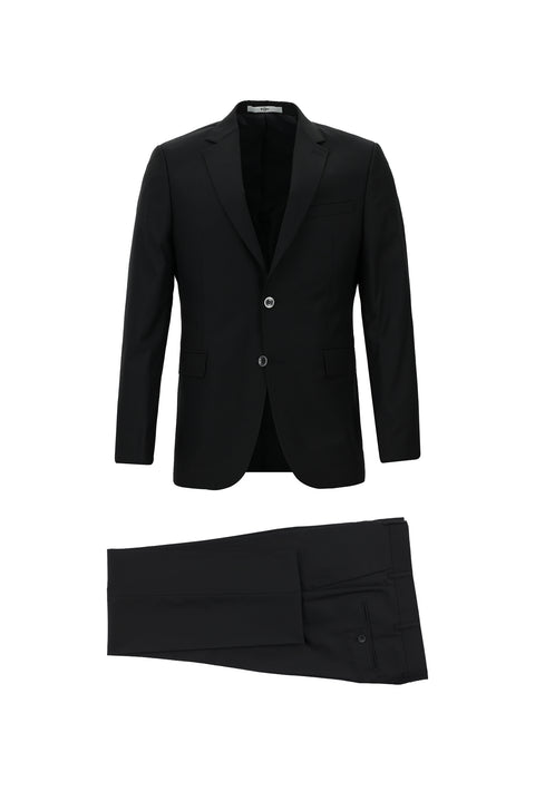 Siyah 7 Drop Slim Fit Dar Kesim Takım Elbise