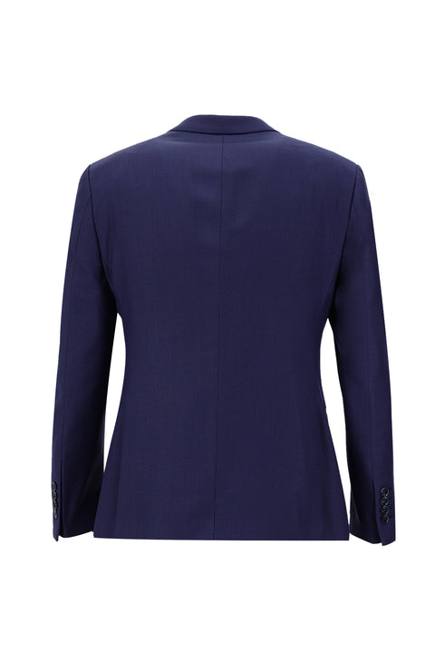 Orta Lacivert 7 Drop Super Slim Fit Eksra Dar Kesim Fit Yelekli Takım Elbise
