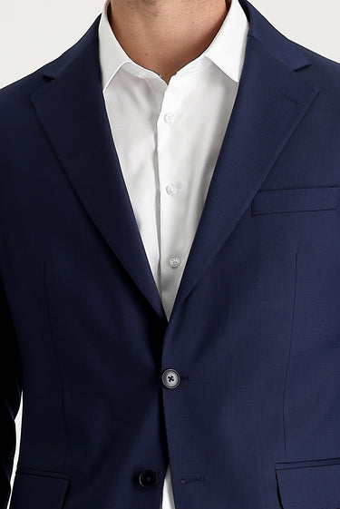 Açık Lacivert Klasik Desenli Takım Elbise