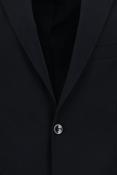 Koyu Lacivert Slim Fit Dar Kesim Yünlü Klasik Takım Elbise